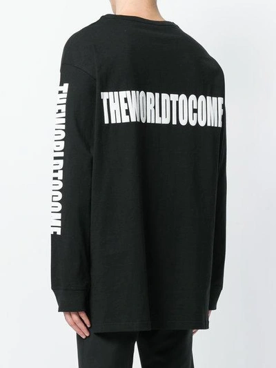 Shop Ktz 'the World To Come' Sweatshirt In Black