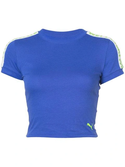 Shop Fenty X Puma Cropped T-shirt - Blue