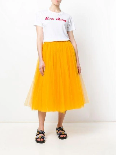 Shop N°21 Nº21 Tutu-style Full Skirt - Orange