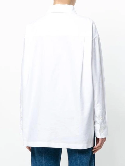 Shop Marc Jacobs Oversized Collar Blouse In White