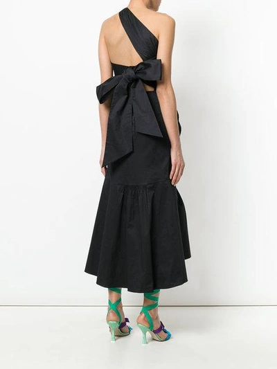 Shop Teija Ruched Bow In Black