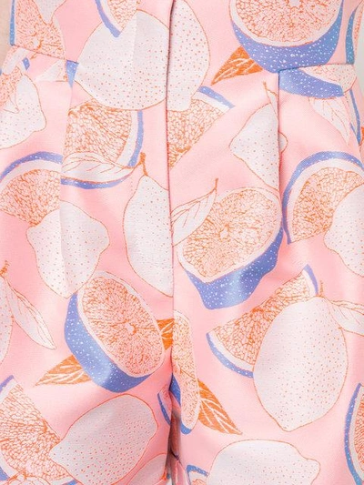 Shop Vika Gazinskaya Lemon Print Shorts - Pink