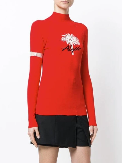 Shop Alyx Palm Tree Sweater In Red