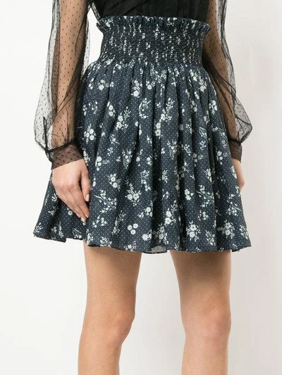 Shop Miu Miu Floral Print Skirt