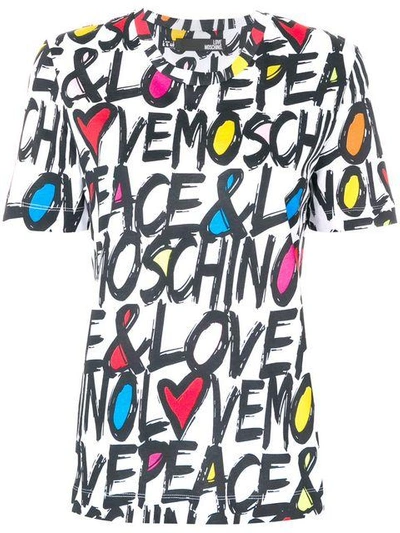 Shop Love Moschino Logo Print T