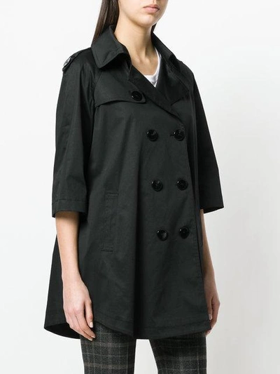 Shop Tagliatore Short Sleeved Trench Coat