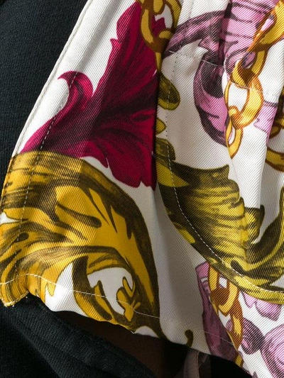 Shop Jw Anderson Colour-block Floral Embroidered Top - Multicolour