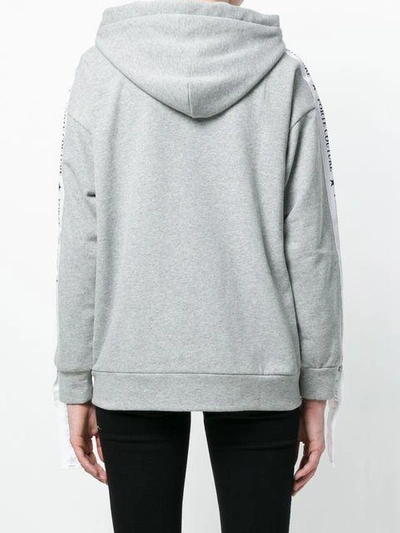 Shop Forte Couture Vivian Hooded Jacket In Grey