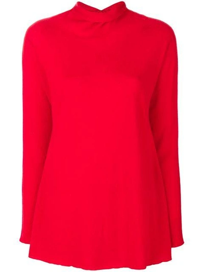 Shop Lamberto Losani Roll-neck Sweater - Red