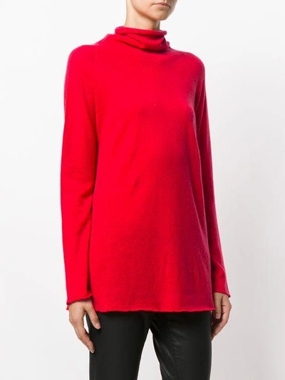 Shop Lamberto Losani Roll-neck Sweater - Red