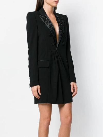 Shop Dsquared2 Tailored Blazer Dress - Black