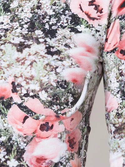 Shop Fleur Du Mal Floral Print Longsleeved Dress In Pink