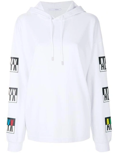Shop Alyx 1017  9sm Logo Sleeve Hoody - White