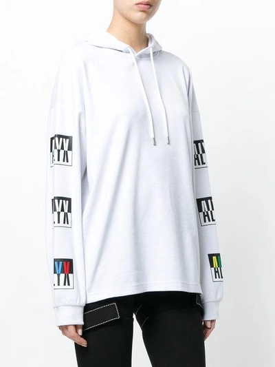 Shop Alyx 1017  9sm Logo Sleeve Hoody - White