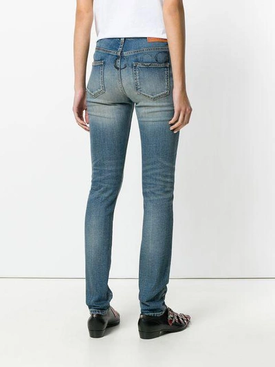 Shop Gucci Eng Anliegende Röhrenjeans In Blue