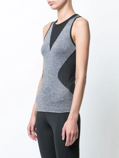 Shop Adidas By Stella Mccartney Sports Compression Tank Top - Grey