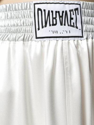 Shop Ben Taverniti Unravel Project Logo Band Maxi Skirt In White