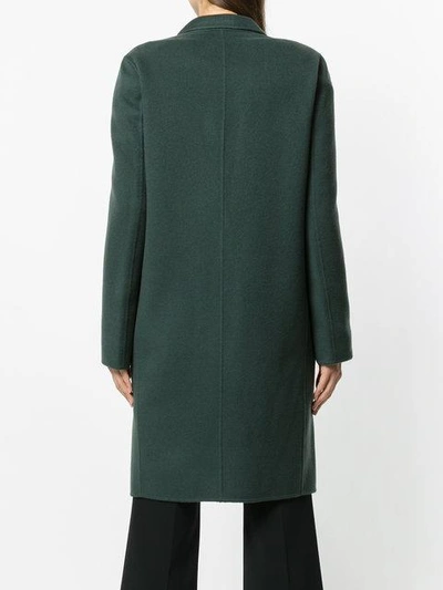 Shop Theory Double-faced Essential Coat - Green