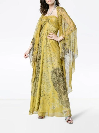 Shop Etro Paisley Embellished Silk Gown