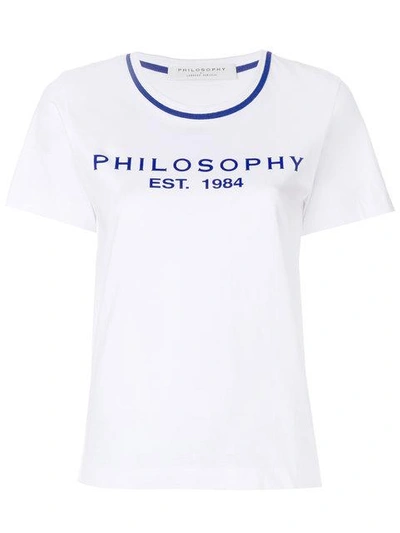 Shop Philosophy Di Lorenzo Serafini Logo Print T-shirt - White