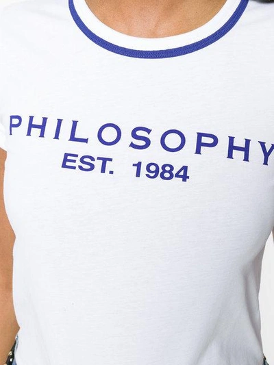Shop Philosophy Di Lorenzo Serafini Logo Print T-shirt - White