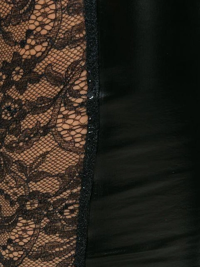 Shop Almaz Lace Detail Leggings - Black