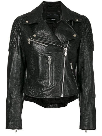 Shop Proenza Schouler Leather Moto Jacket - Black