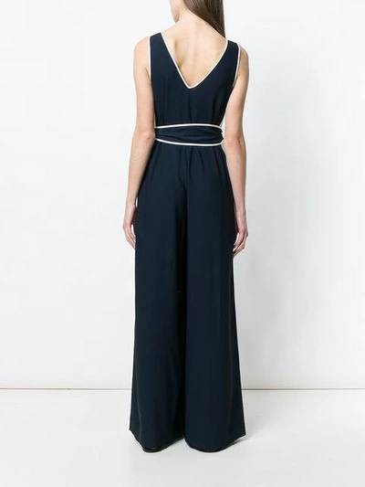 Shop Diane Von Furstenberg Dvf  Tie Waist Maxi Dress - Blue