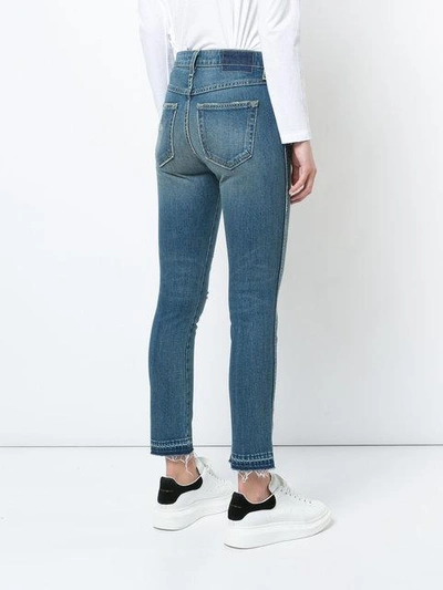 Shop Amo Cropped Skinny Jeans - Blue