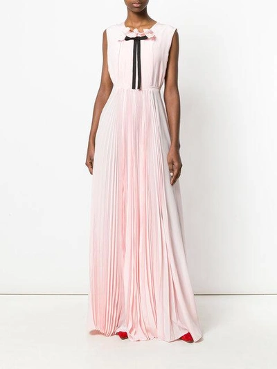 Shop Rochas Pleated Bow Front Gown