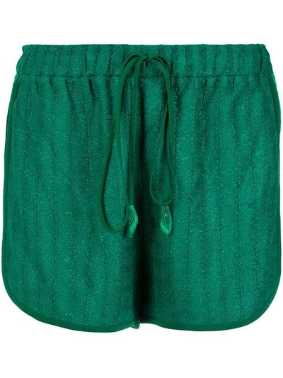 Shop Martha Medeiros Shorts Mit Kordelzug - Grün In Green