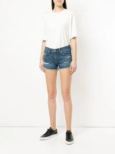 Shop Rag & Bone /jean Skinny-fit Denim Shorts - Blue