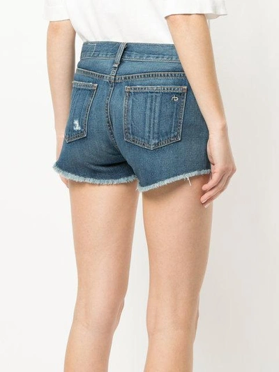 Shop Rag & Bone /jean Skinny-fit Denim Shorts - Blue