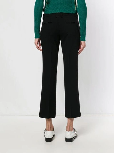 Shop Alberto Biani Fit And Flare Trousers In 90 Black
