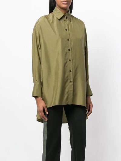 Shop Valentino Cut-out Shirt - Green