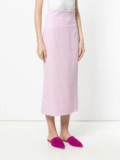 Shop Noon By Noor Jenna Pencil Skirt - Pink