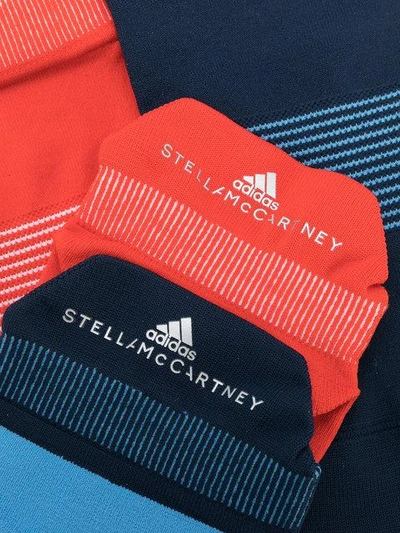 Shop Adidas By Stella Mccartney Pack Of Two Low Cut Socks In Blue