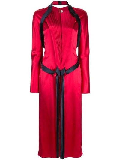 Shop Dion Lee Nautical Knot Long Sleeve Dress - Red