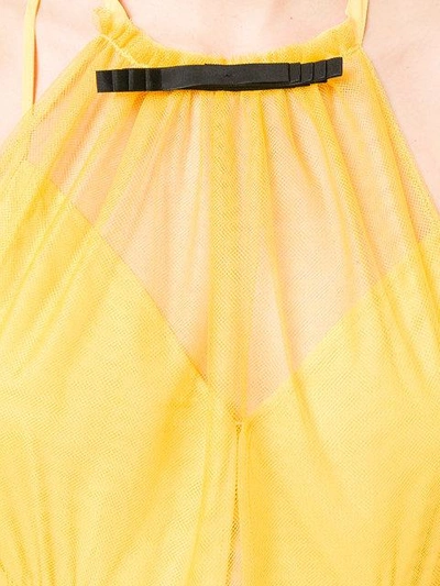 Shop N°21 Nº21 Backless Tulle Gown - Yellow & Orange