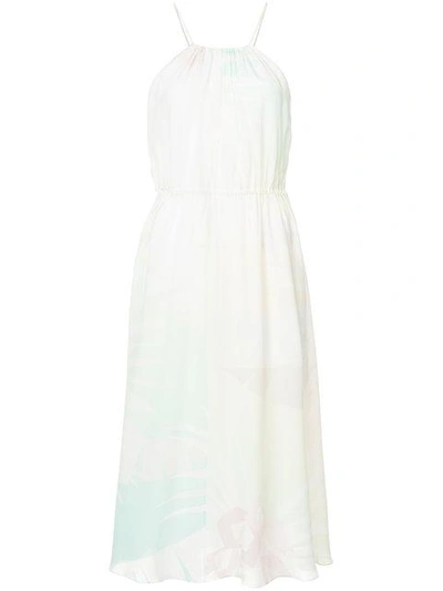 Shop Osklen Flared Midi Dress - White
