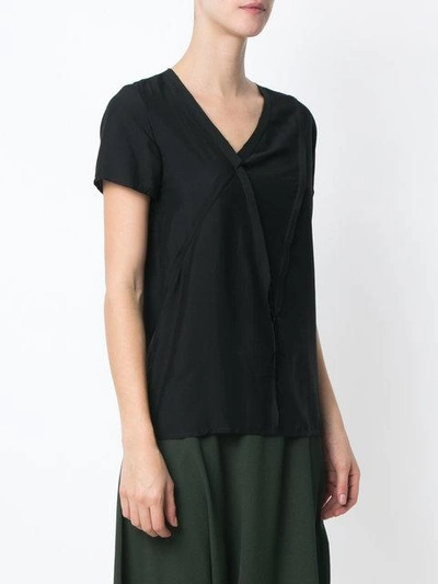 Shop Uma Raquel Davidowicz Asymmetric Blouse In Black