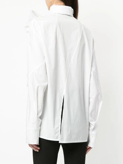 Shop Gustavo Lins Lavalière Shirt In White