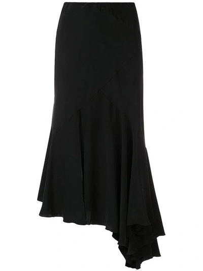 Shop Simonetta Ravizza Tea Asymmetric Hem Skirt In Black
