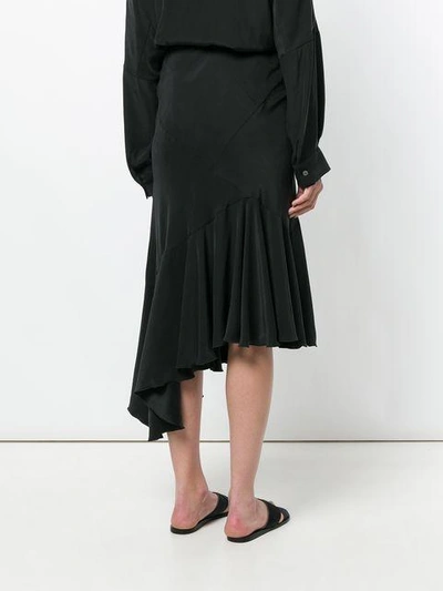 Shop Simonetta Ravizza Tea Asymmetric Hem Skirt In Black