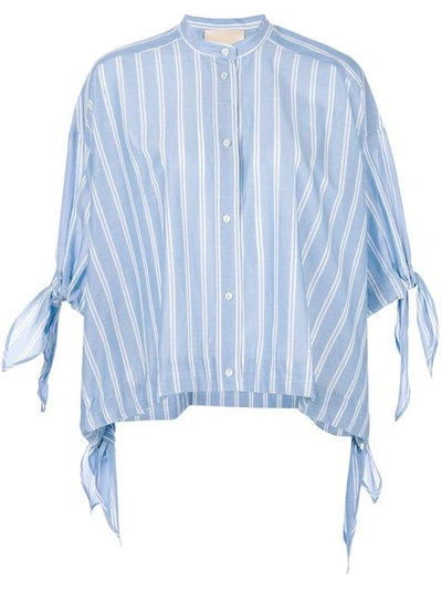 Shop Erika Cavallini Striped Shortsleeved Shirt