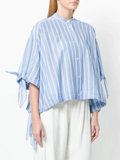 Shop Erika Cavallini Striped Shortsleeved Shirt