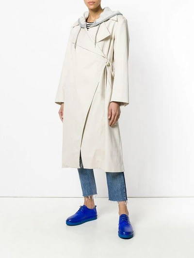 Shop Aalto Asymmetric Coat In Neutrals