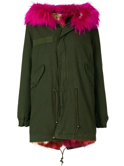 Shop Mr & Mrs Italy Short Fur Lined Parka Coat  In C39-c4227