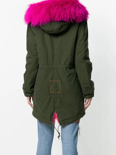 Shop Mr & Mrs Italy Short Fur Lined Parka Coat  In C39-c4227