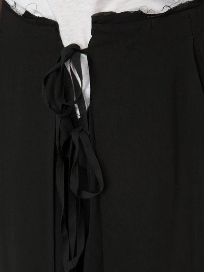 Shop Ann Demeulemeester Full Flared Skirt - Black